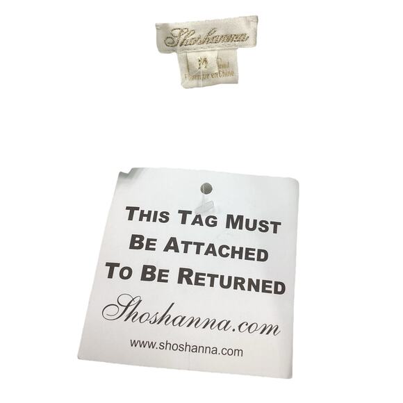 NWT Shoshana Dress Women’s Size M Fine Knit Short Sleeve A-Line Midi White - Picture 4 of 5